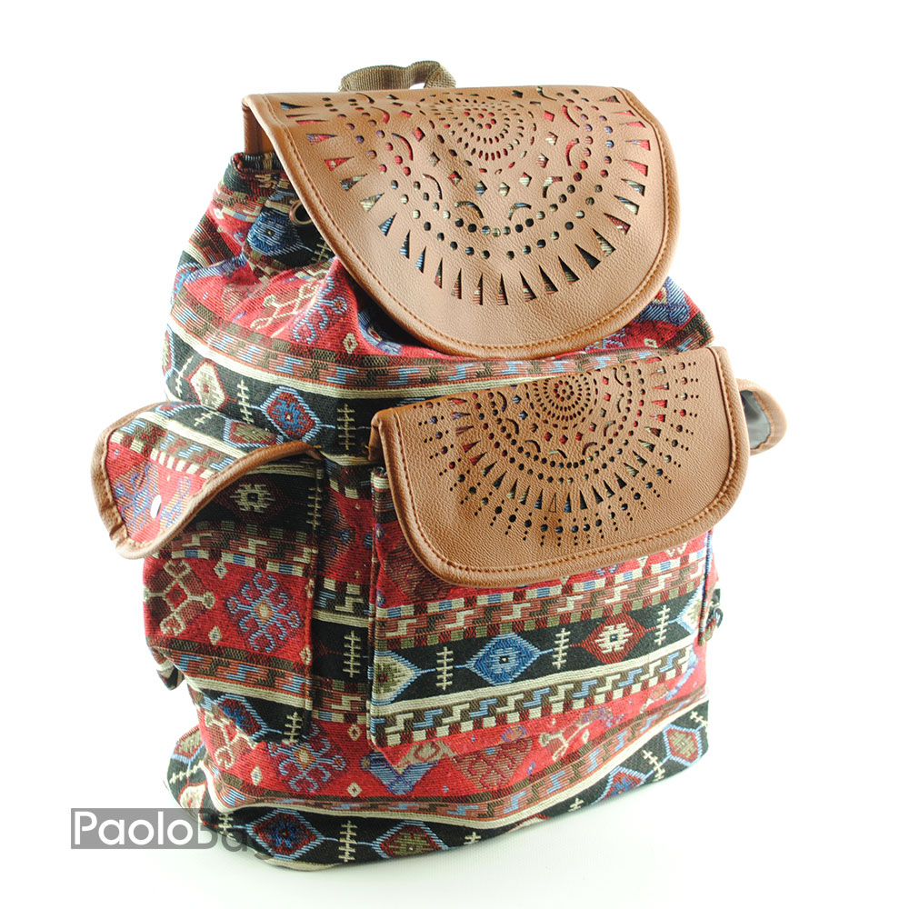Кожена дамска раница