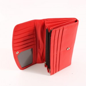 Луксозно дамско портмоне с много отделения от естествена кожа 33432